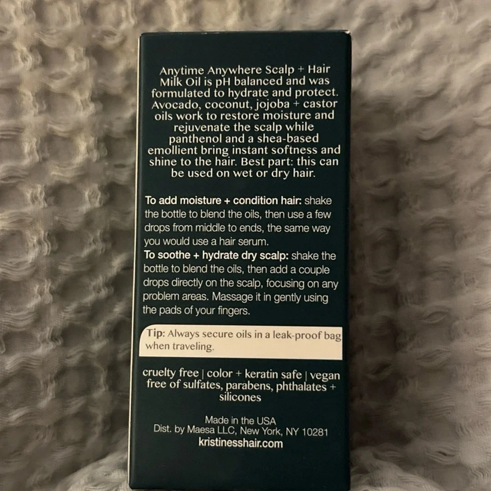 Kristin Ess Anytime Anywhere Scalp + Hair Milk Oil 1.69oz‎